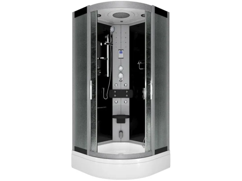 AcquaVapore Einhebelmischer<Dampfdusche Duschtempel Sauna Dusche Duschkabine D46-63M2-EC 100x100