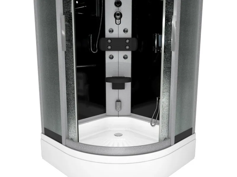 AcquaVapore Einhebelmischer<Dampfdusche Duschtempel Sauna Dusche Duschkabine D46-63M2-EC 100x100