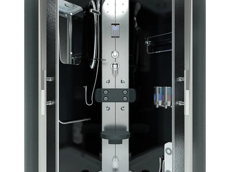 AcquaVapore Einhebelmischer<Dampfdusche Duschtempel Sauna Dusche Duschkabine D46-63M2-EC 100x100