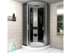 AcquaVapore Einhebelmischer<Dampfdusche Duschtempel Sauna Dusche Duschkabine D46-23M2-EC 100x100