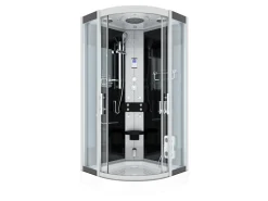 AcquaVapore Dampfdusche Duschtempel Sauna Dusche Duschkabine D46-23T2 100x100< Einhebelmischer