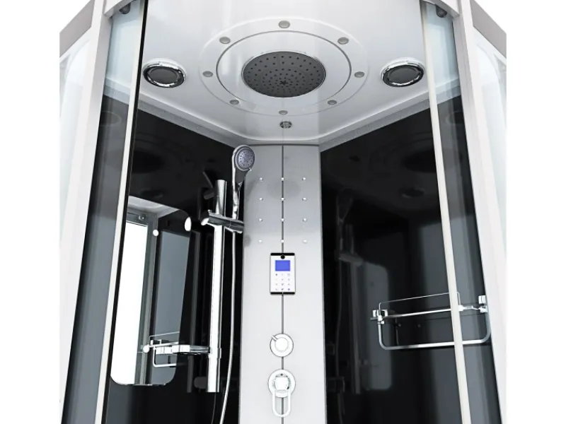 AcquaVapore Dampfdusche Duschtempel Sauna Dusche Duschkabine D46-23T2 100x100< Einhebelmischer