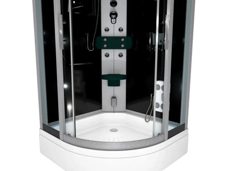 Online AcquaVapore Dampfdusche Duschtempel Sauna Dusche Duschkabine D46-63T2-EC 100x100