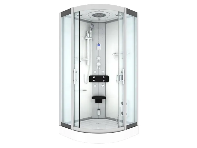 AcquaVapore Einhebelmischer<Dampfdusche Duschtempel Sauna Dusche Duschkabine D46-10T2-EC 90x90