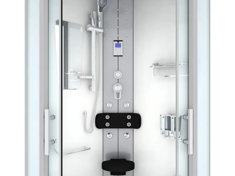 AcquaVapore Einhebelmischer<Dampfdusche Duschtempel Sauna Dusche Duschkabine D46-10T2-EC 90x90