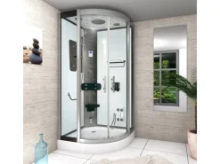 Outlet AcquaVapore Dampfdusche Duschtempel Sauna Dusche Duschkabine D46-00T2-EC 80x80