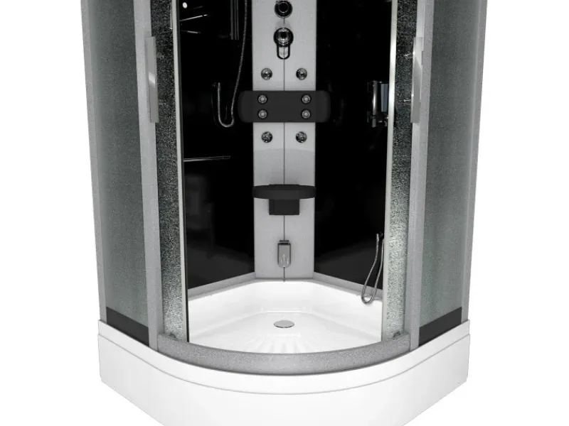 AcquaVapore Einhebelmischer<Dampfdusche Duschtempel Sauna Dusche Duschkabine D46-53M2-EC 90x90