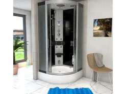 AcquaVapore Einhebelmischer<Dampfdusche Duschtempel Sauna Dusche Duschkabine D46-53M2-EC 90x90