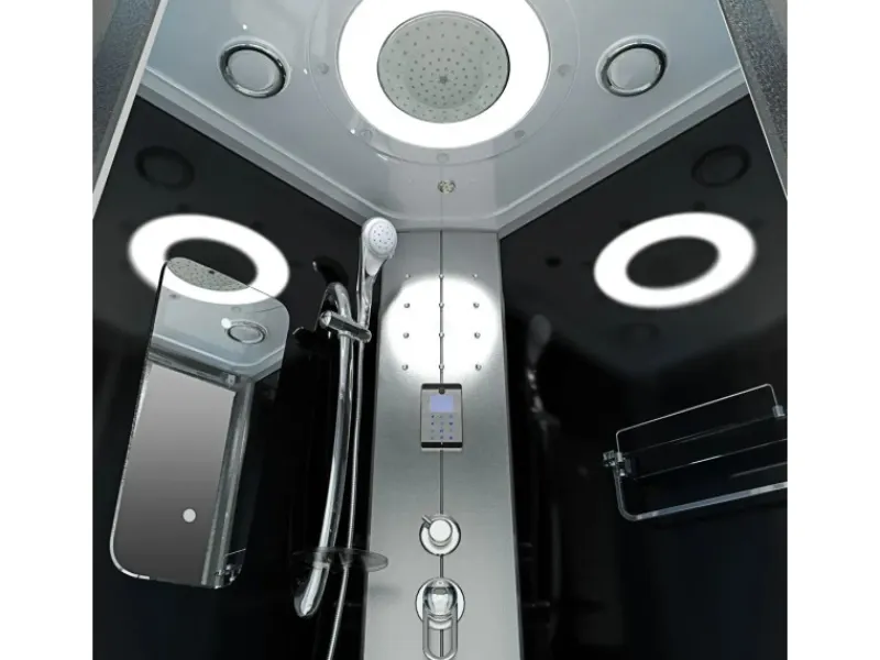 AcquaVapore Einhebelmischer<Dampfdusche Duschtempel Sauna Dusche Duschkabine D46-53M2-EC 90x90