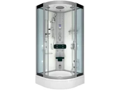 AcquaVapore Dampfdusche Duschtempel Sauna Dusche Duschkabine D46-60T2-EC 100x100< Einhebelmischer