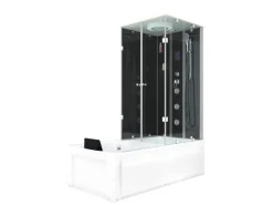AcquaVapore Dusche Wanne Kombination K05-L31 Duschkabine 180x90< Einhebelmischer