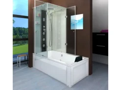 AcquaVapore Einhebelmischer<Dusche Wanne Kombination K05-R01 Duschkabine 90x180