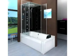 Outlet AcquaVapore Dusche Wanne Kombination K05-R31 Duschkabine 90x180