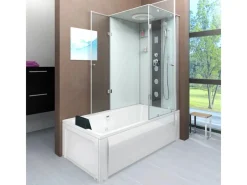 AcquaVapore Einhebelmischer<Dusche Wanne Kombination K05-L01 Duschkabine 180x90