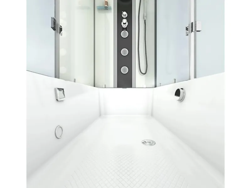 AcquaVapore Einhebelmischer<Dusche Wanne Kombination K05-L01 Duschkabine 180x90