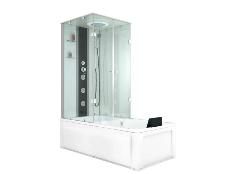 AcquaVapore Einhebelmischer<Dusche Wanne Kombination K05-R00 Duschkabine 90x180