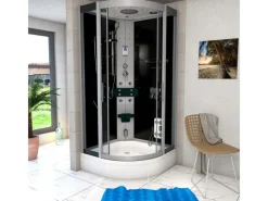 AcquaVapore Duschkabine Dusche D46-53T0 Komplettdusche Fertigdusche 90x90< Einhebelmischer