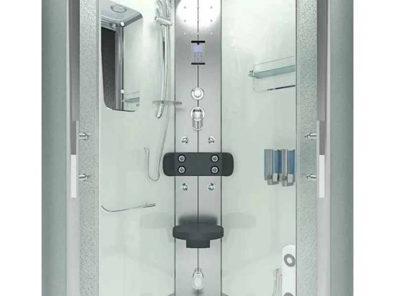 AcquaVapore Einhebelmischer<Duschkabine Dusche D46-60M0 Komplettdusche Fertigdusche 100x100