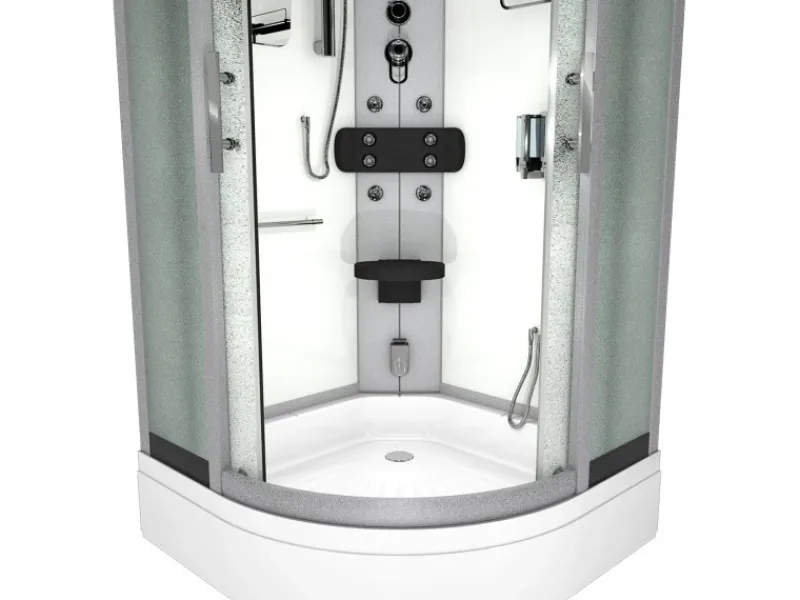 AcquaVapore Einhebelmischer<Duschkabine Dusche D46-60M0 Komplettdusche Fertigdusche 100x100