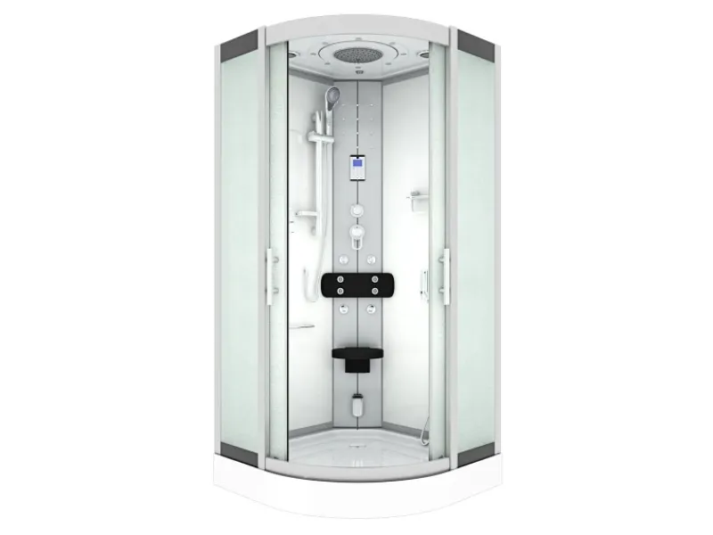 Sale AcquaVapore Duschkabine Dusche D46-10M0-EC Komplettdusche Fertigdusche 90x90