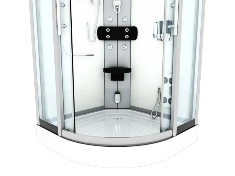 Outlet AcquaVapore Duschkabine Dusche D46-20T0 Komplettdusche Fertigdusche 100x100
