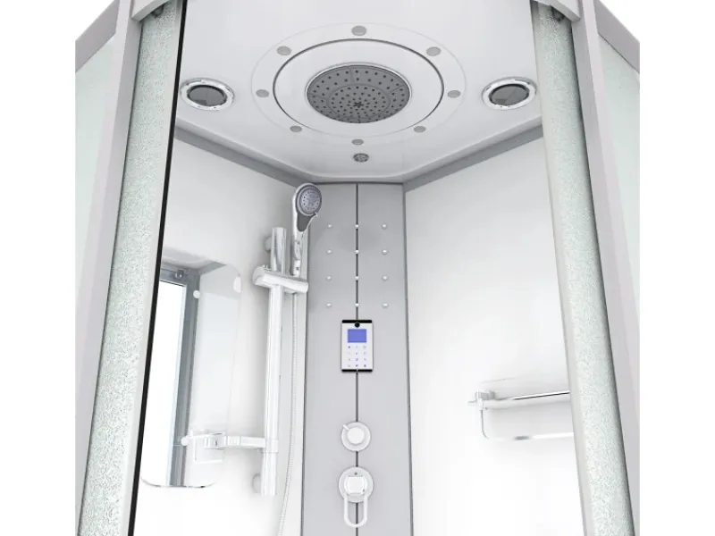 AcquaVapore Duschkabine Dusche D46-20M0 Komplettdusche Fertigdusche 100x100< Einhebelmischer