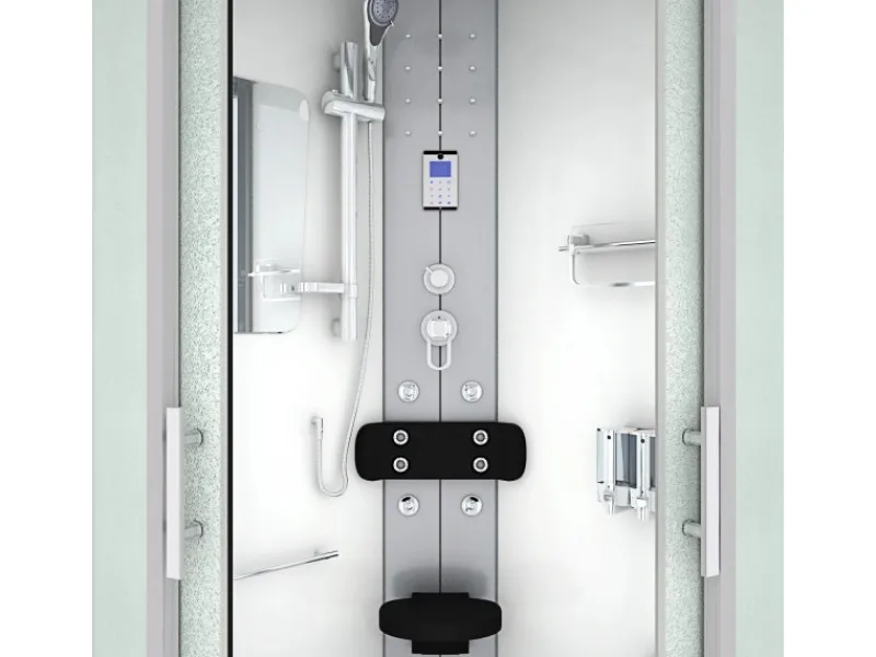 AcquaVapore Duschkabine Dusche D46-20M0 Komplettdusche Fertigdusche 100x100< Einhebelmischer