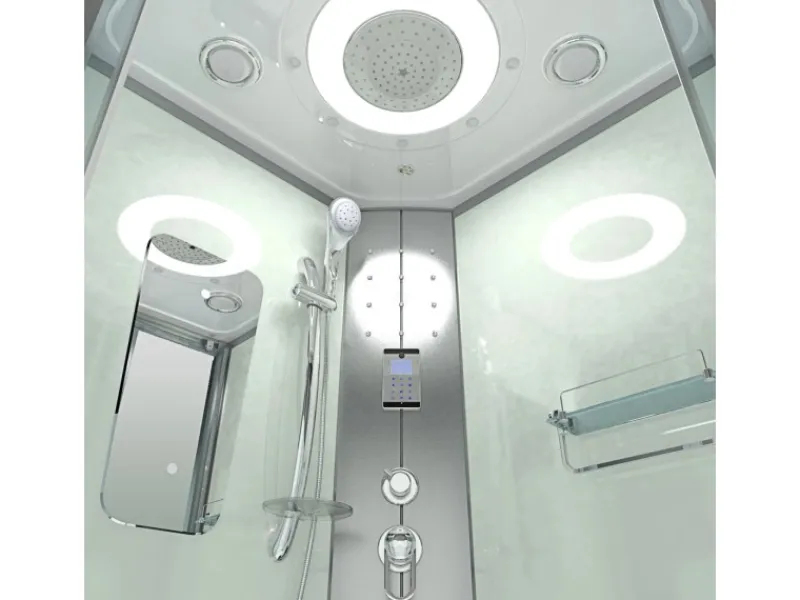 Outlet AcquaVapore Duschkabine Dusche D46-60T0-EC Komplettdusche Fertigdusche 100x100