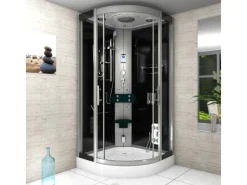 AcquaVapore Duschkabine Dusche D46-03T0-EC Komplettdusche Fertigdusche 80x80< Einhebelmischer