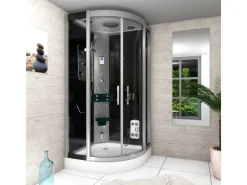 AcquaVapore Duschkabine Dusche D46-13T0 Komplettdusche Fertigdusche 90x90< Einhebelmischer