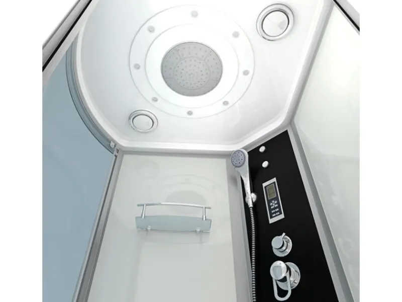 AcquaVapore Einhebelmischer<Kombination Badewanne Dusche K55-R01-EC Duschtempel 100x170