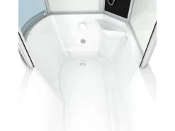 AcquaVapore Einhebelmischer<Kombination Badewanne Dusche K55-R01-EC Duschtempel 100x170
