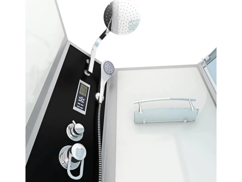 Outlet AcquaVapore Kombination Badewanne Dusche K50-L01 Duschtempel 170x100
