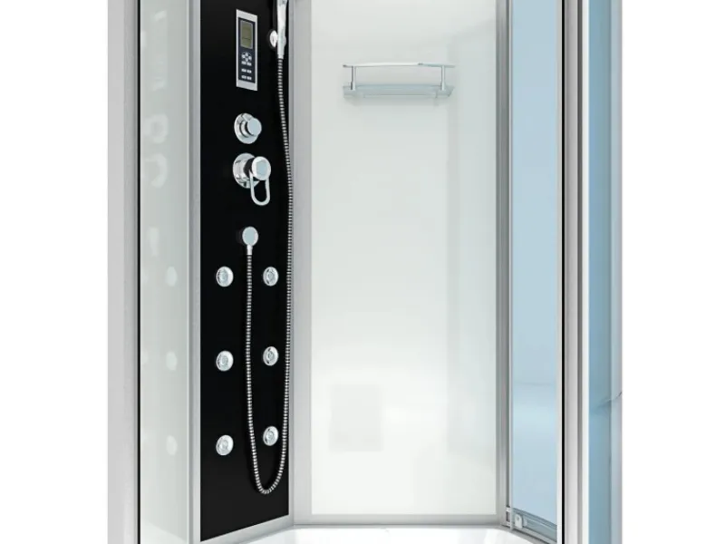 Outlet AcquaVapore Kombination Badewanne Dusche K50-L01 Duschtempel 170x100