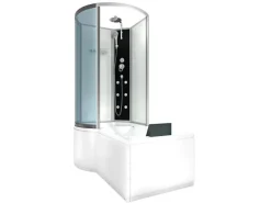 Best AcquaVapore Kombination Badewanne Dusche K50-R00 Duschtempel 100x170
