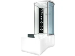 Online AcquaVapore Kombination Badewanne Dusche K55-L01-EC Duschtempel 170x100