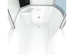 Online AcquaVapore Kombination Badewanne Dusche K55-L01-EC Duschtempel 170x100