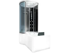 Online AcquaVapore Kombination Badewanne Dusche K55-R33 Duschtempel 100x170