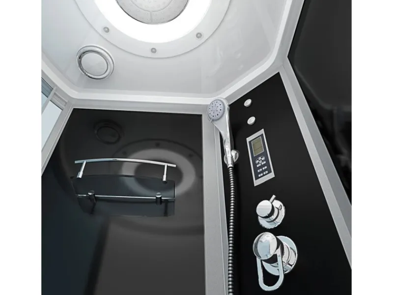 AcquaVapore Einhebelmischer<Kombination Badewanne Dusche K55-R31-EC Duschtempel 100x170