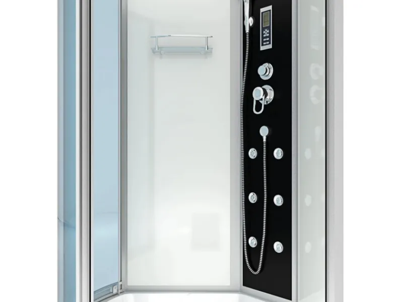 AcquaVapore Einhebelmischer<Kombination Badewanne Dusche K50-R01 Duschtempel 100x170