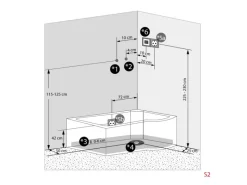 AcquaVapore Kombination Badewanne Dusche K55-L31 Duschtempel 170x100< Einhebelmischer