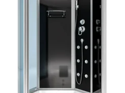 AcquaVapore Einhebelmischer<Kombination Whirlpool Dusche K50-R30-WP-EC Duschkabine Wanne 100x170