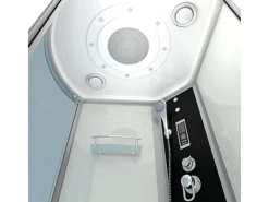 AcquaVapore Einhebelmischer<Kombination Whirlpool Dusche K55-R01-WP-EC Duschkabine Wanne 100x170