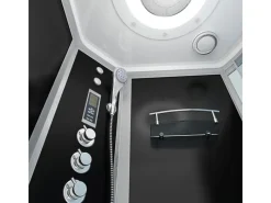 Best AcquaVapore Kombination Whirlpool Dusche K55-L33-WP Duschkabine Wanne 170x100