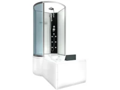 Online AcquaVapore Kombination Whirlpool Dusche K50-R00-WP-EC Duschkabine Wanne 100x170