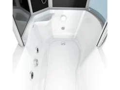 AcquaVapore Kombination Whirlpool Dusche K55-L31-WP-EC Duschkabine Wanne 170x100< Einhebelmischer