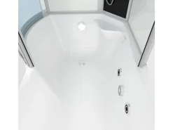 AcquaVapore Kombination Whirlpool Dusche K55-R03-WP-EC Duschkabine Wanne 100x170< Einhebelmischer