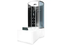 Online AcquaVapore Kombination Whirlpool Dusche K50-L31-WP Duschkabine Wanne 170x100