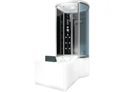 New AcquaVapore Kombination Whirlpool Dusche K55-L31-WP Duschkabine Wanne 170x100