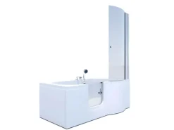 Clearance AcquaVapore Seniorendusche und Badewanne mit Tür S12D-EH-L-EC Dusche 170x85